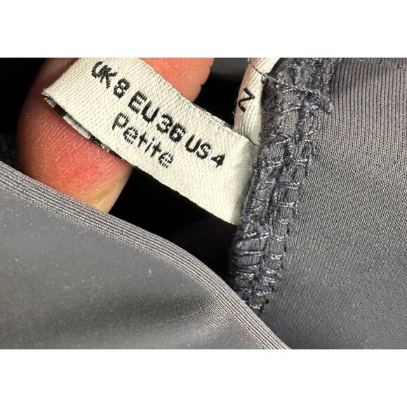 ASOS Design Charcoal Gray Leggings Size 4 Petite 4P - Picture 4 of 7